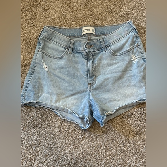 abercrombie kids Pants - Abercrombie Kids Light Blue Jean Shorts